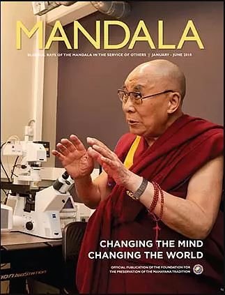 dalai lama on balcony changing the mind changing the world"