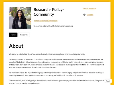 Research · Policy · Community