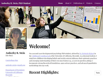 Amberley R. Stein, PhD Student