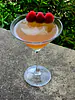French Martini with Raspberry Garnish