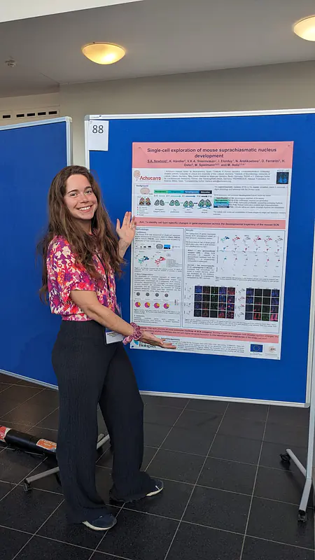 Sylvia presenting her poster at EBRS.