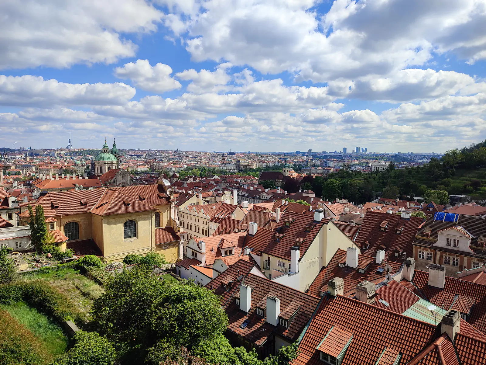 Czech Republic, Prague (2024): View across the city from Prague Castle