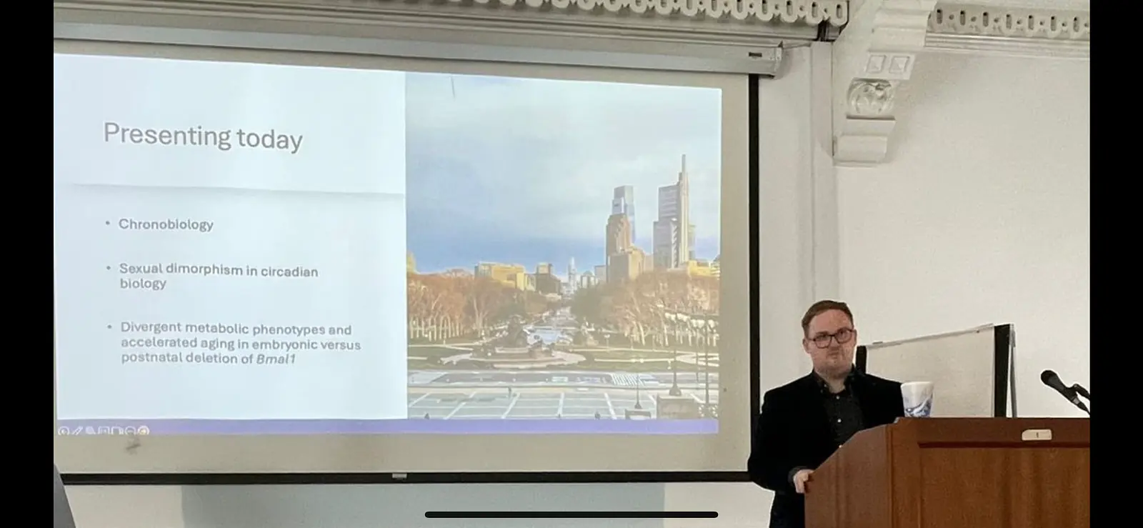 Presenting at the Royal College of Surgeons, Dublin, Ireland.
