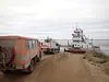 Russia, Republic of Sakha (Yakutia), Nizhny Bestyakh (2021): Crossing the Lena River to Yakutsk