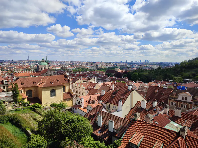 Czech Republic, Prague (2024): View across the city from Prague Castle