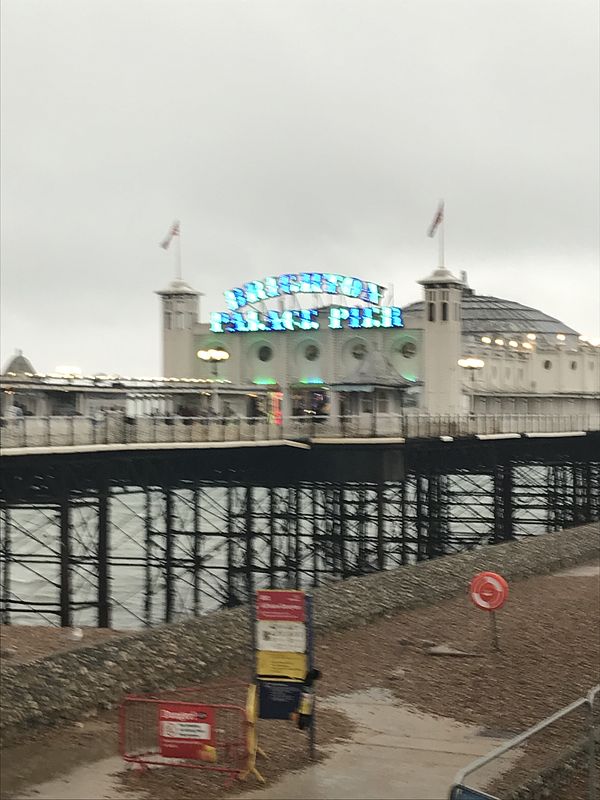 Brighton Palace Pier in the rain