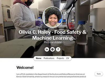 Olivia C. Haley  - Food Safety & Machine Learning