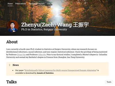 Zhenyu(Zach)  Wang 王振宇