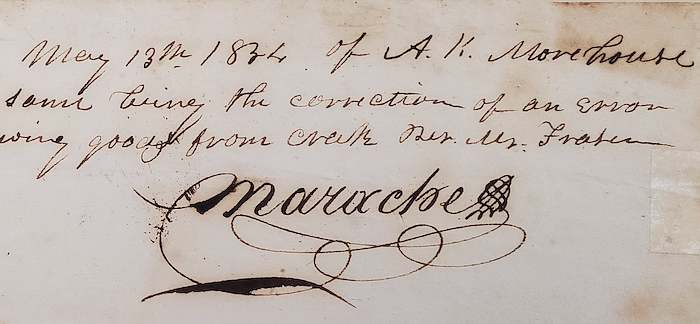 Theodore Marache's signature.