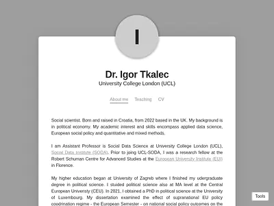 Dr. Igor Tkalec