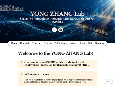 YONG ZHANG Lab