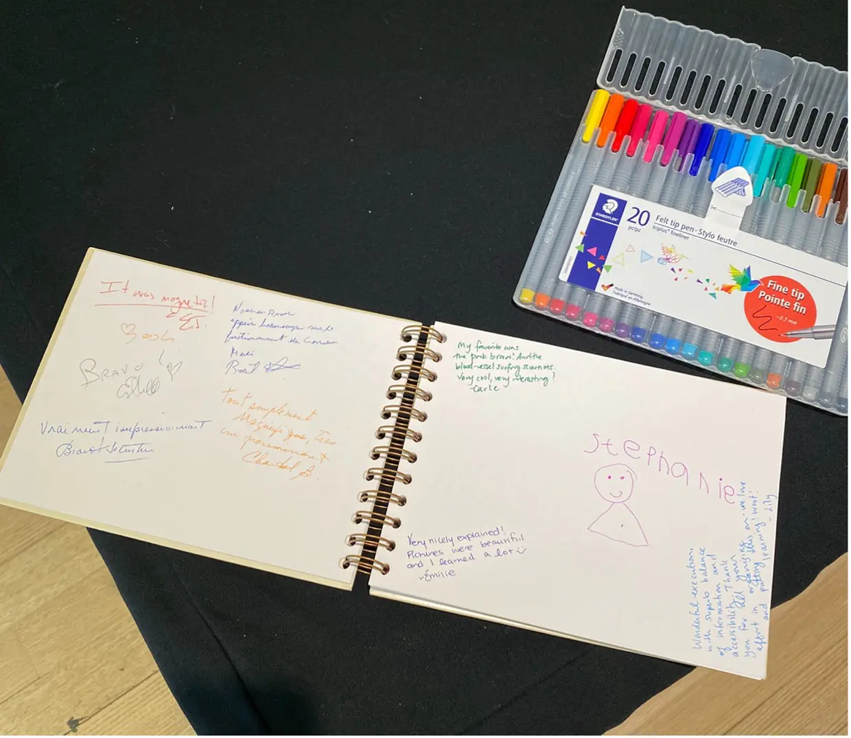 Feedback for kids activities, Brain Art exhibition - PHI Centre Montreal, Canada