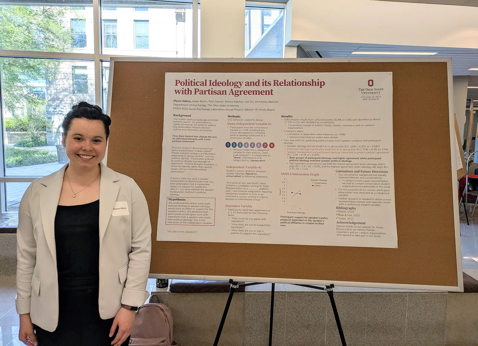 Poster session at OSU Dep. of Psychology Research Colloquium