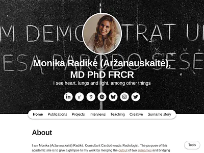 Monika Radikė (Aržanauskaitė), MD PhD FRCR