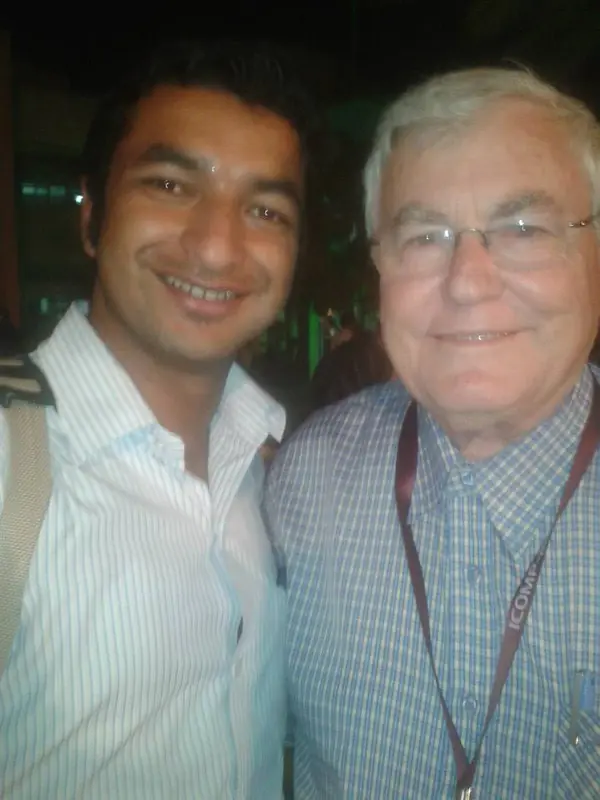With an erudite Professor from UK