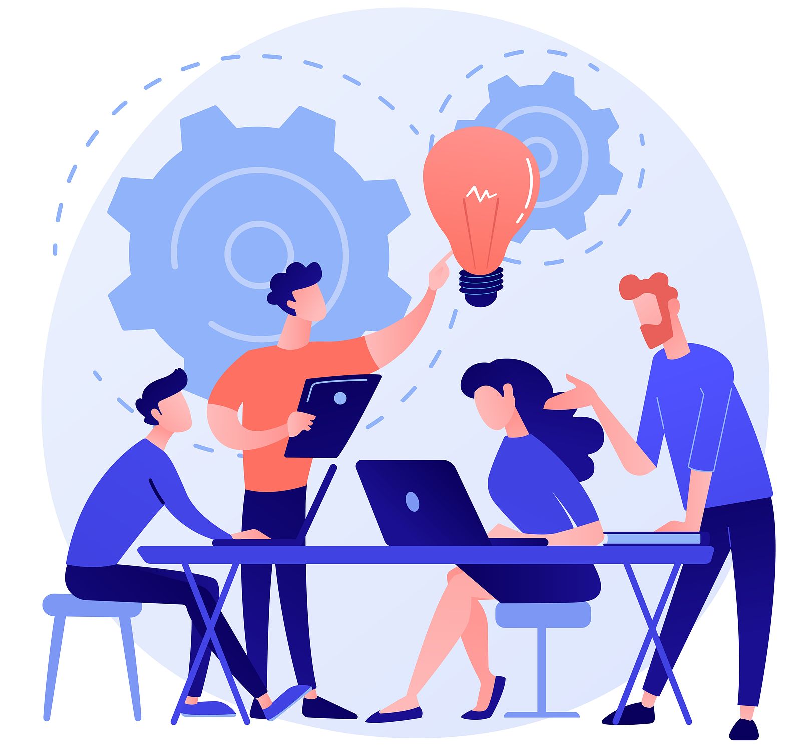People connecting