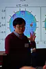Prof. Zhu from NSU presenting his work on intelligent microfluidics