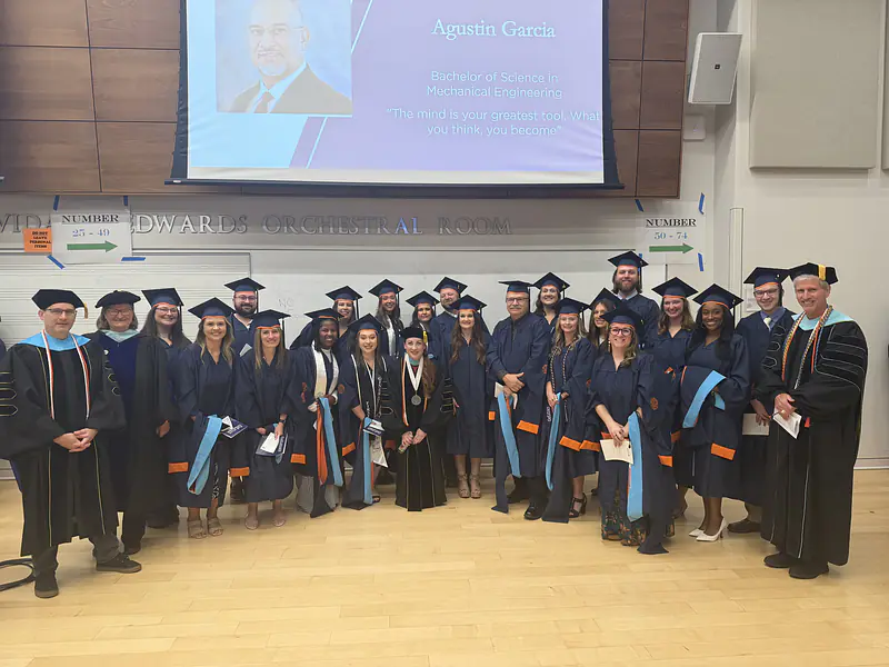 Graduation day is my favorite! It's exciting to see our students in person since we are a 100% online, asynchronous program.