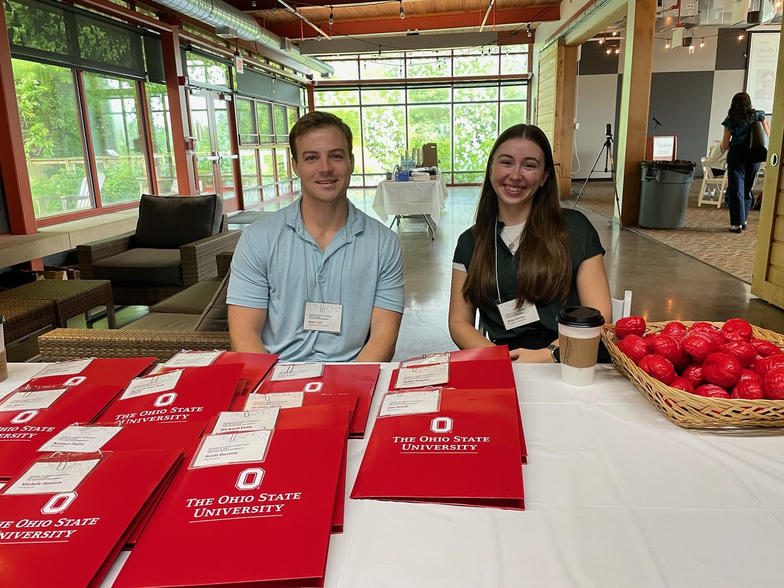 Sam Pratt and Helen Devine at the Science to Impact Symposium in Columbus, OH.