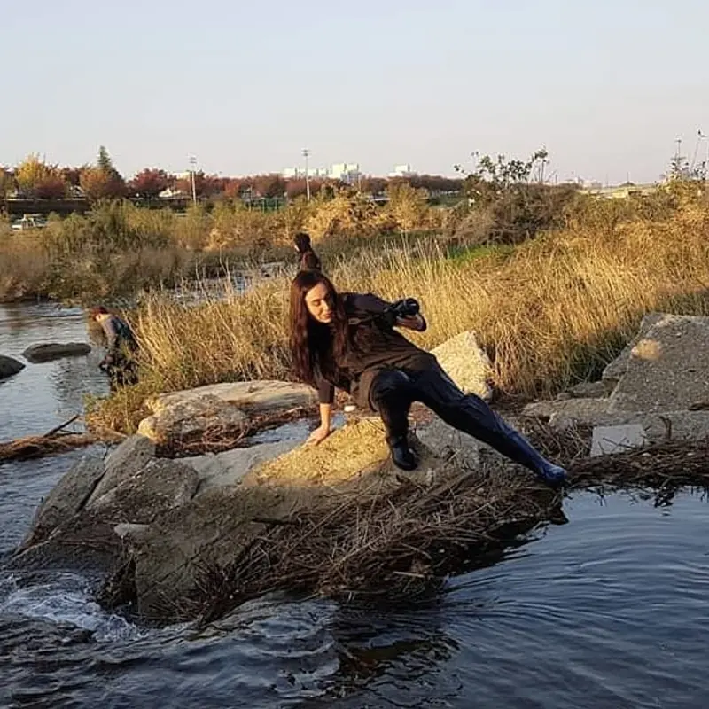 Korean salmon field work