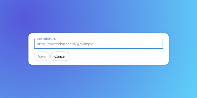 Adding a Mastodon link to your social links list