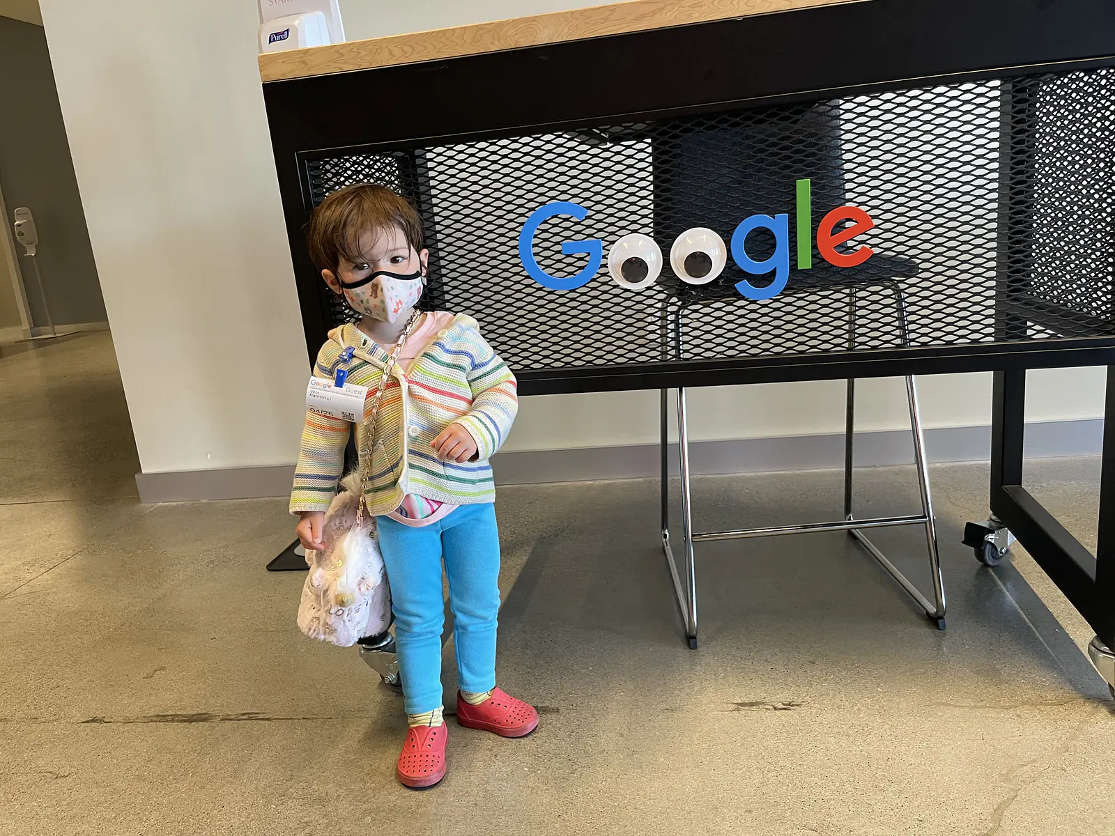 Vela's first visit to a Google office