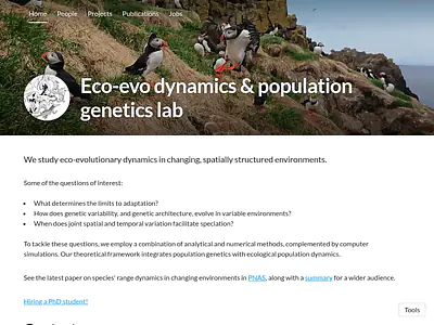 Eco-evo dynamics & population genetics lab