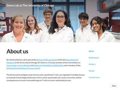 Damo Lab at The University of Chicago