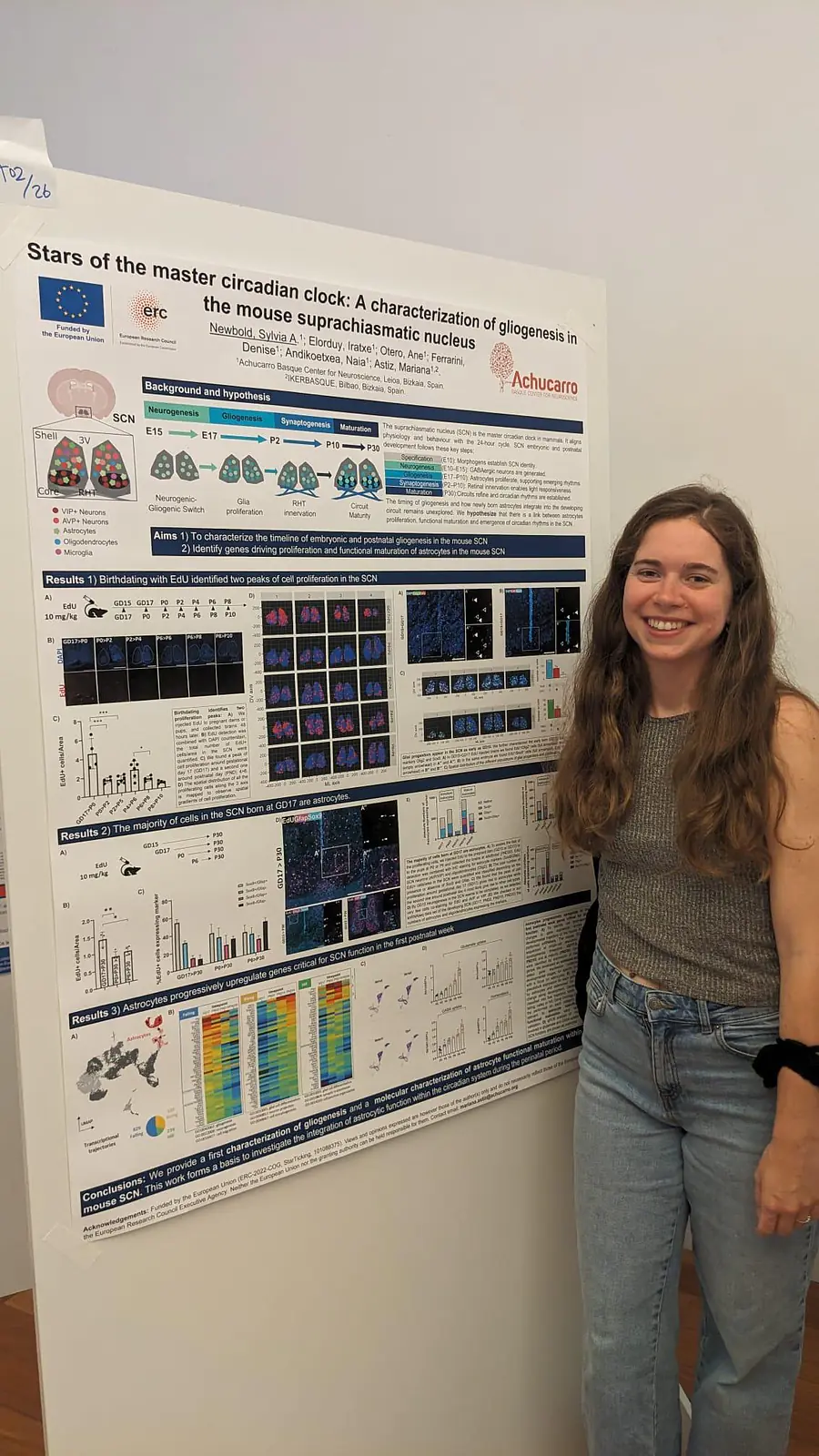 Sylvia and her “stars of the master circadian clock”.