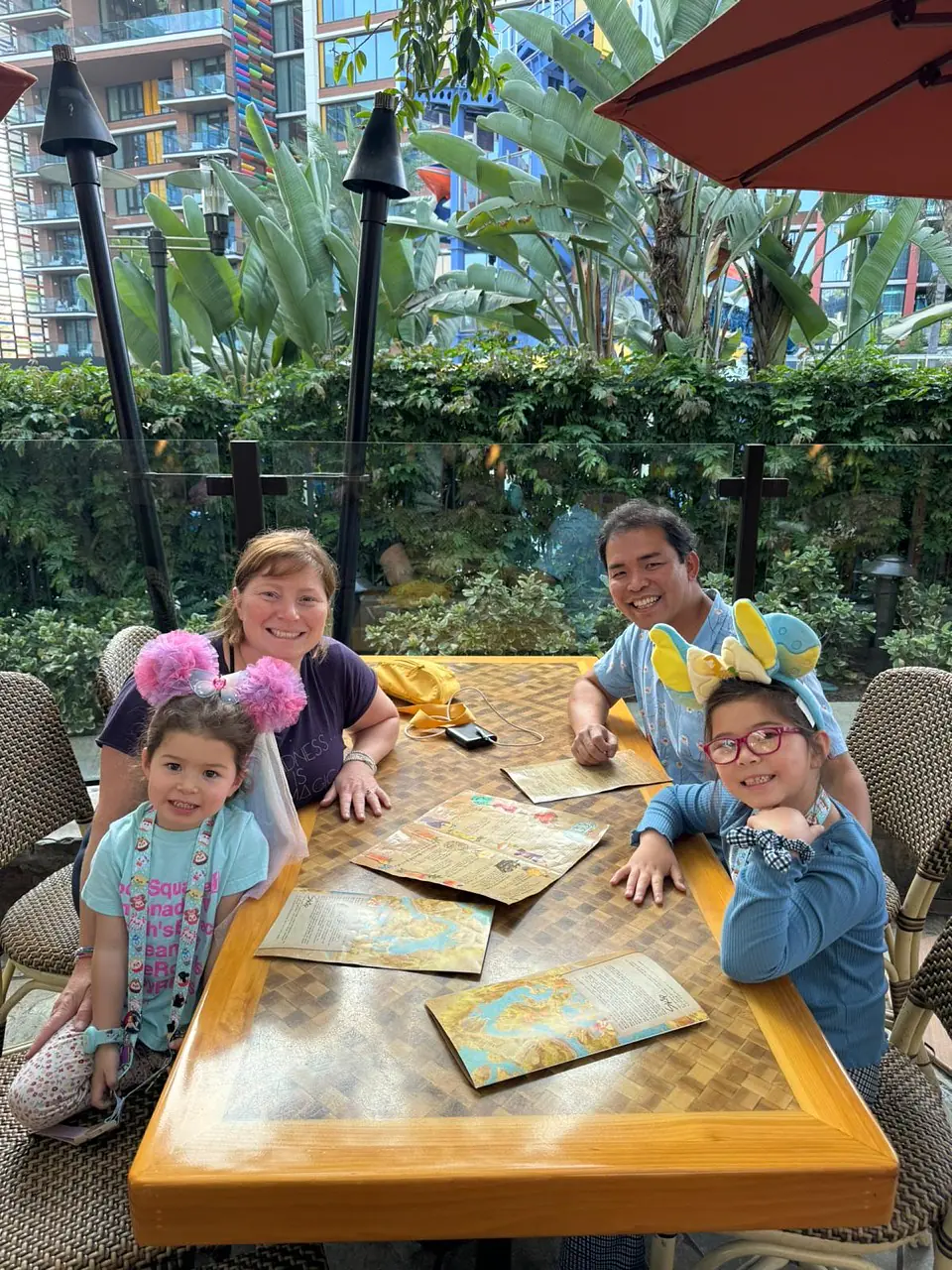 Our first meal in Disneyland. Wiki time!
