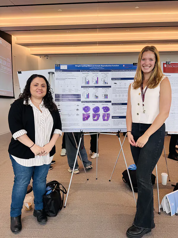 Mentor and Mentee — Rotem (left) and Layne ’26 (right)