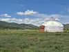 China, Inner Mongolia, Hohhot (2025): Yurt in the Chilechuan Grassland