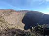 Italy, Campania (2022): View into the crater of Mt. Vesuvius, an active stratovolcano