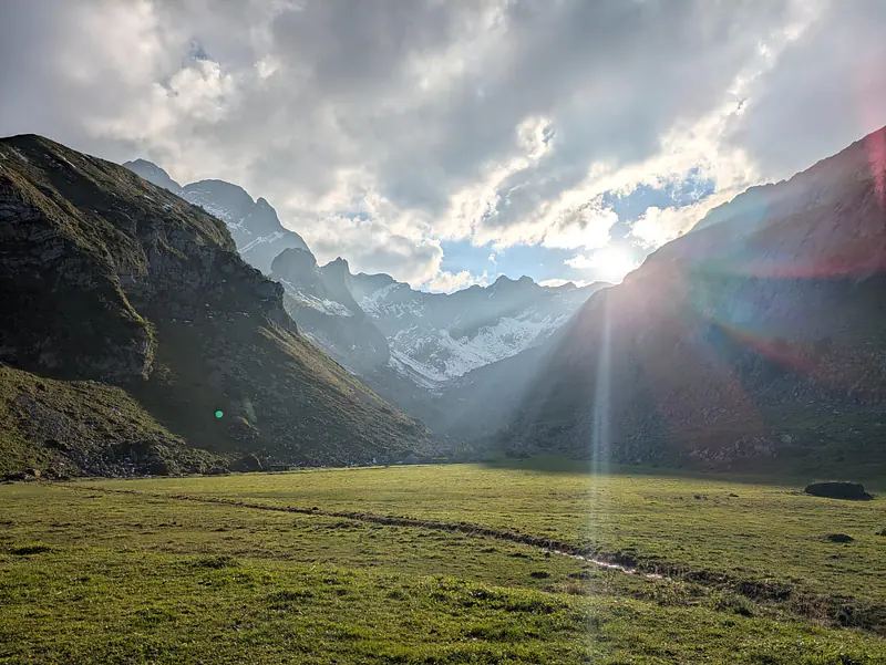 Sunset at Meglisalp (Switzerland)