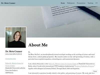 Dr. Meta Cramer