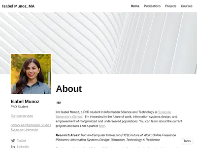 Isabel Munoz, MA