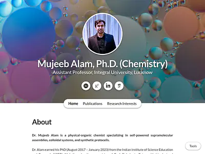 Mujeeb Alam, Ph.D. (Chemistry)