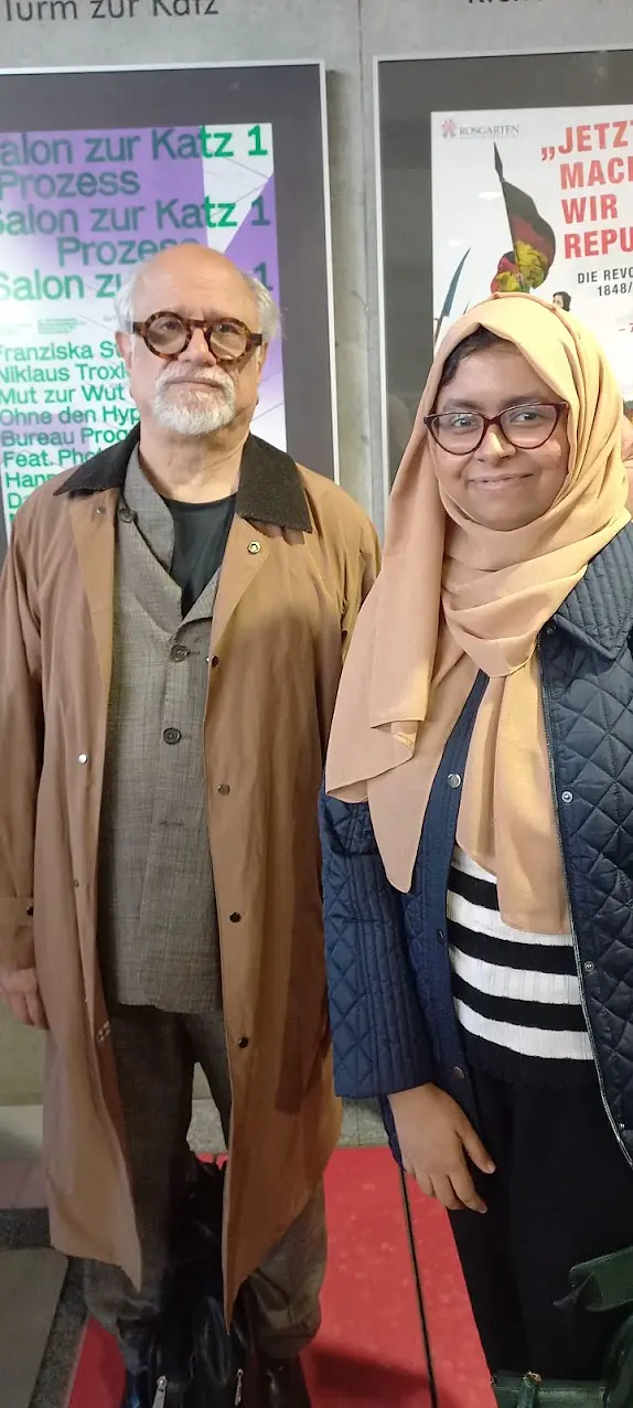 With Homi K Bhabha after his keynote address at GAPS 2023 Conference in Konstanz, Germany