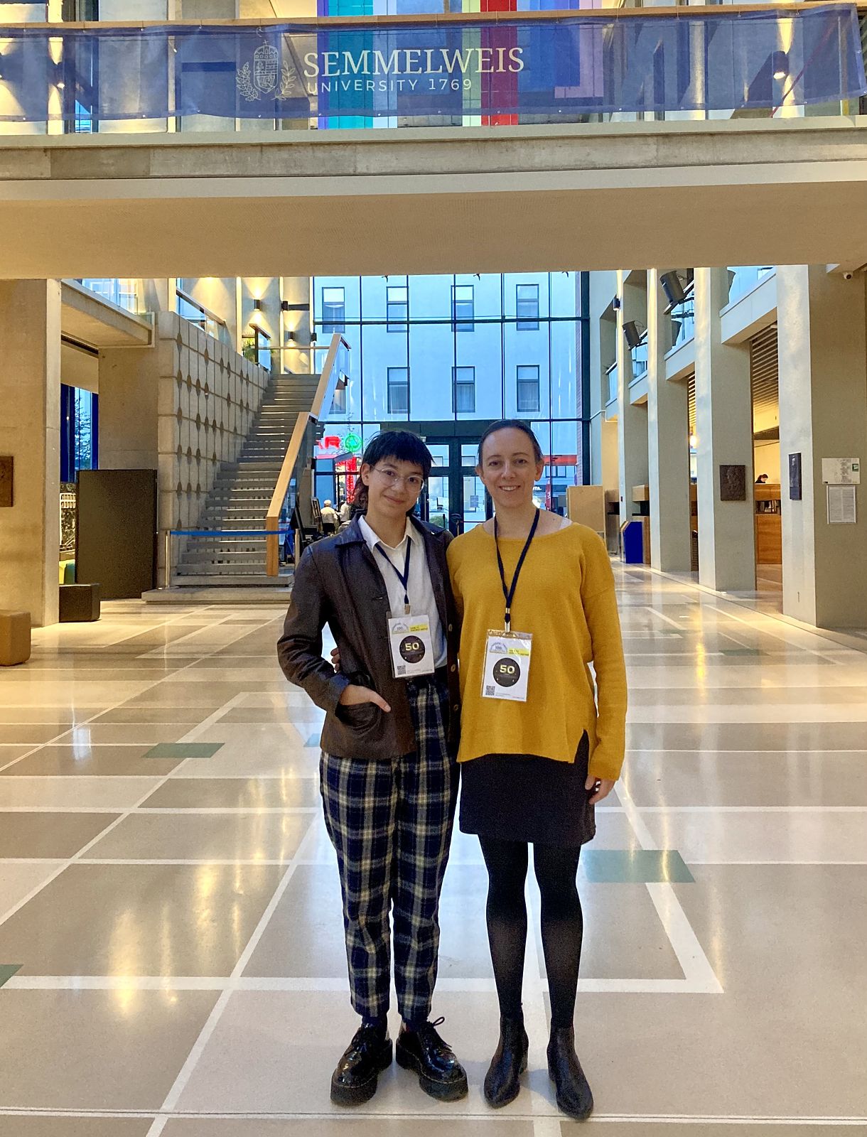 Isaac and Jeanne visiting the EGPRN 2024 Congress at Semmelweis University