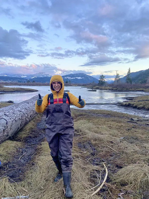 Working on a paleoseismology survey in BC, Canada (2023)