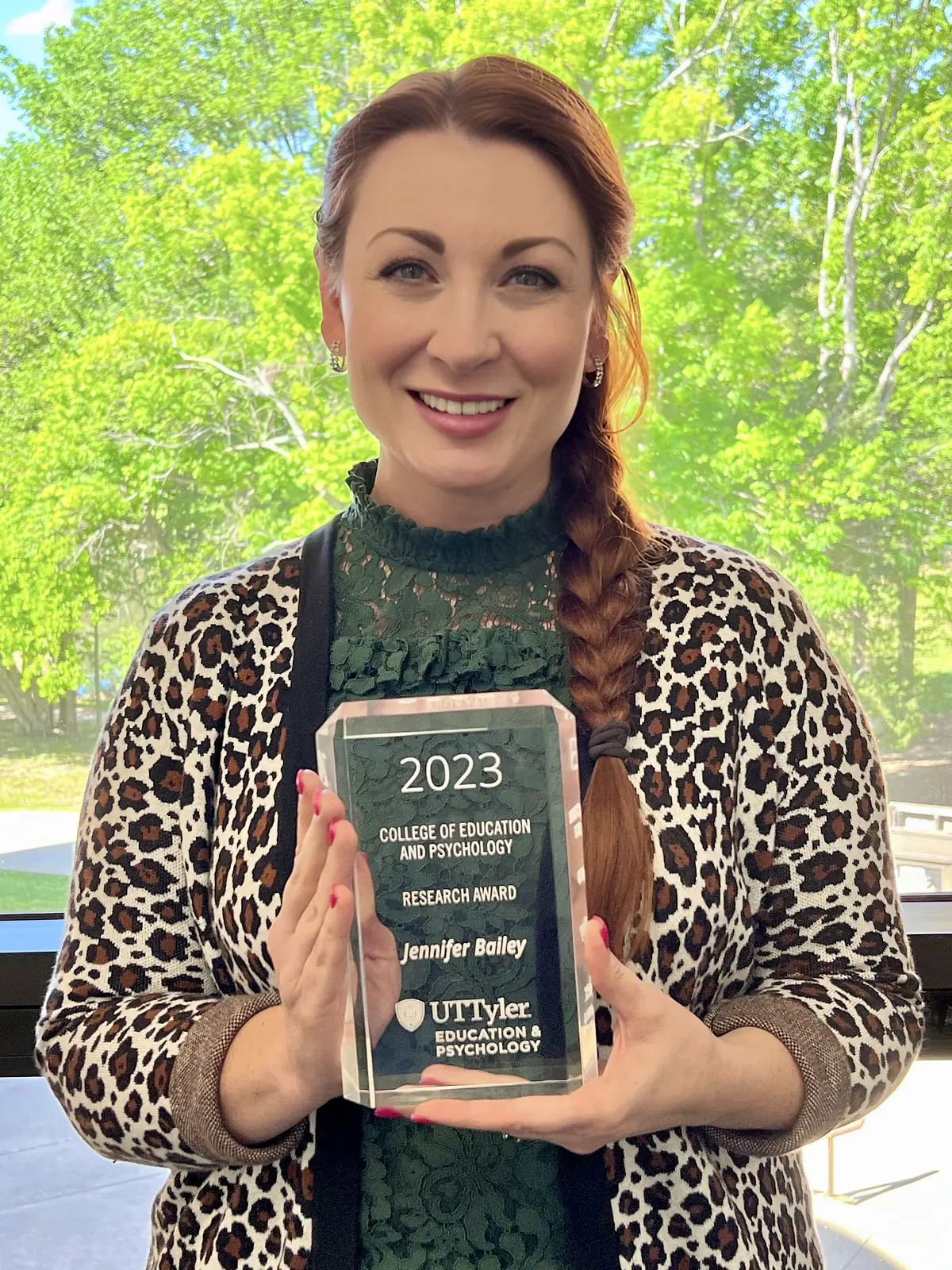 So honored to receive the 2023 Researcher of the Year Award, College of Education and Psychology