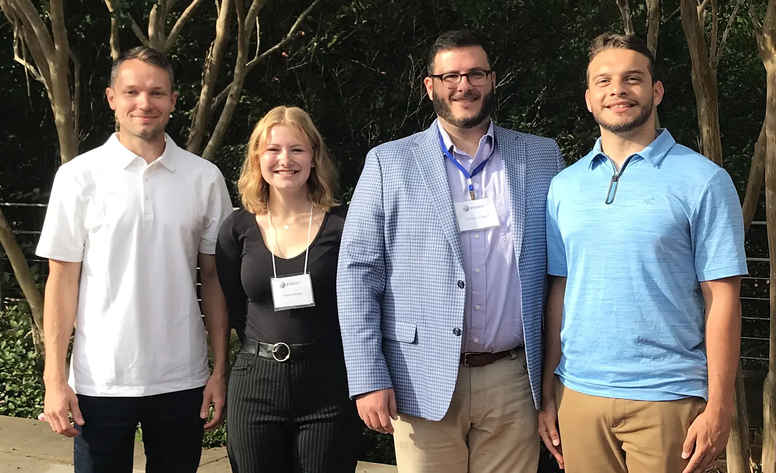 Left to Right: Aleks Selyuzhitskiy, Jill Baltzley, Dr. Dom, & Carlos Vargas III at MERCURY '23 in Greenville, SC