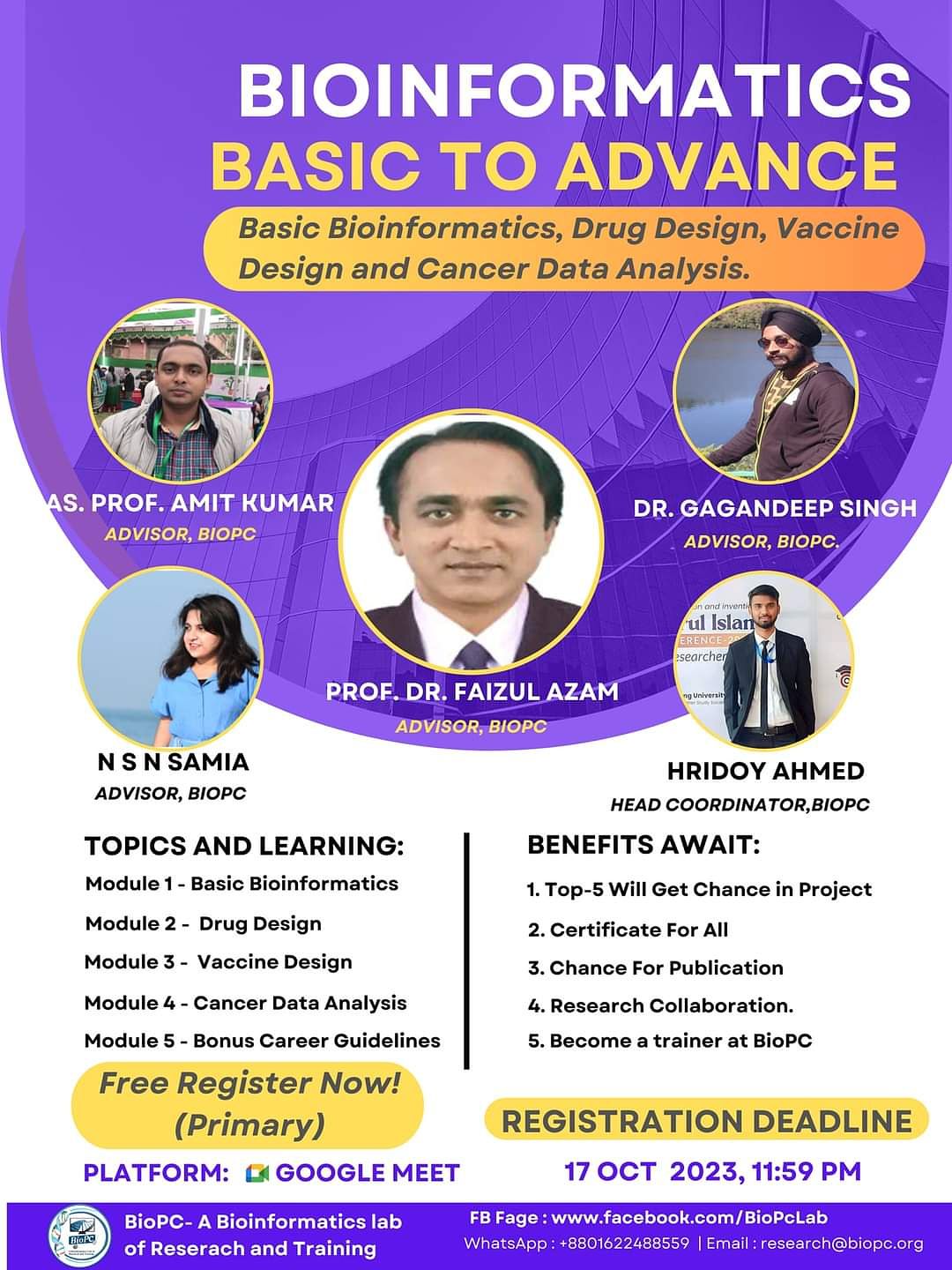 Bioinformatics Basic to Advance 