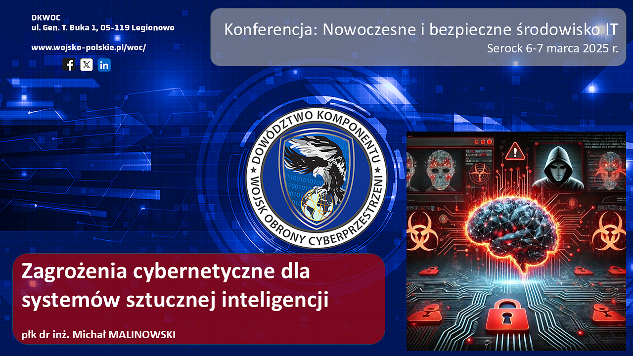 Zagrożenia cybernetyczne dla systemów sztucznej inteligencji