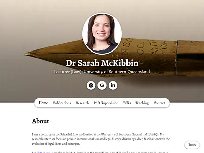 Dr Sarah McKibbin