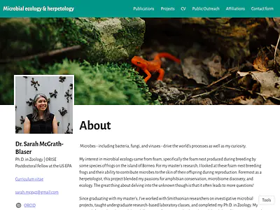 Microbial ecology & herpetology