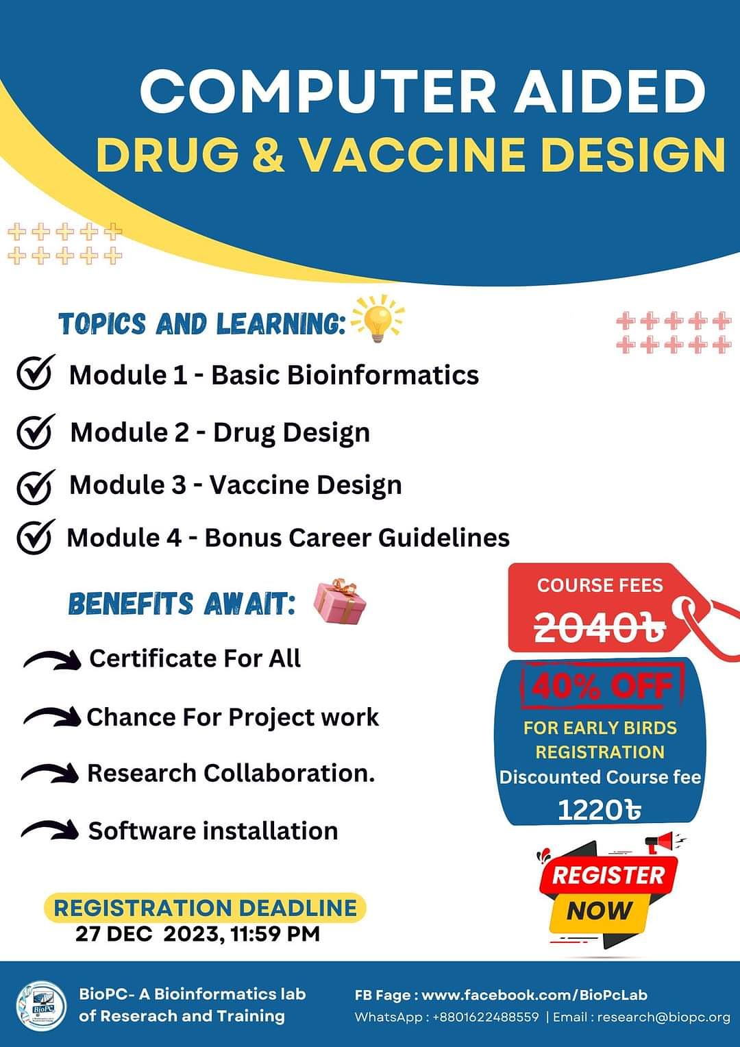 Computer aided drug and vaccine design