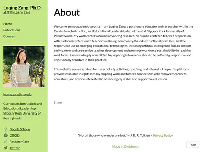 Luqing Zang, Ph.D.