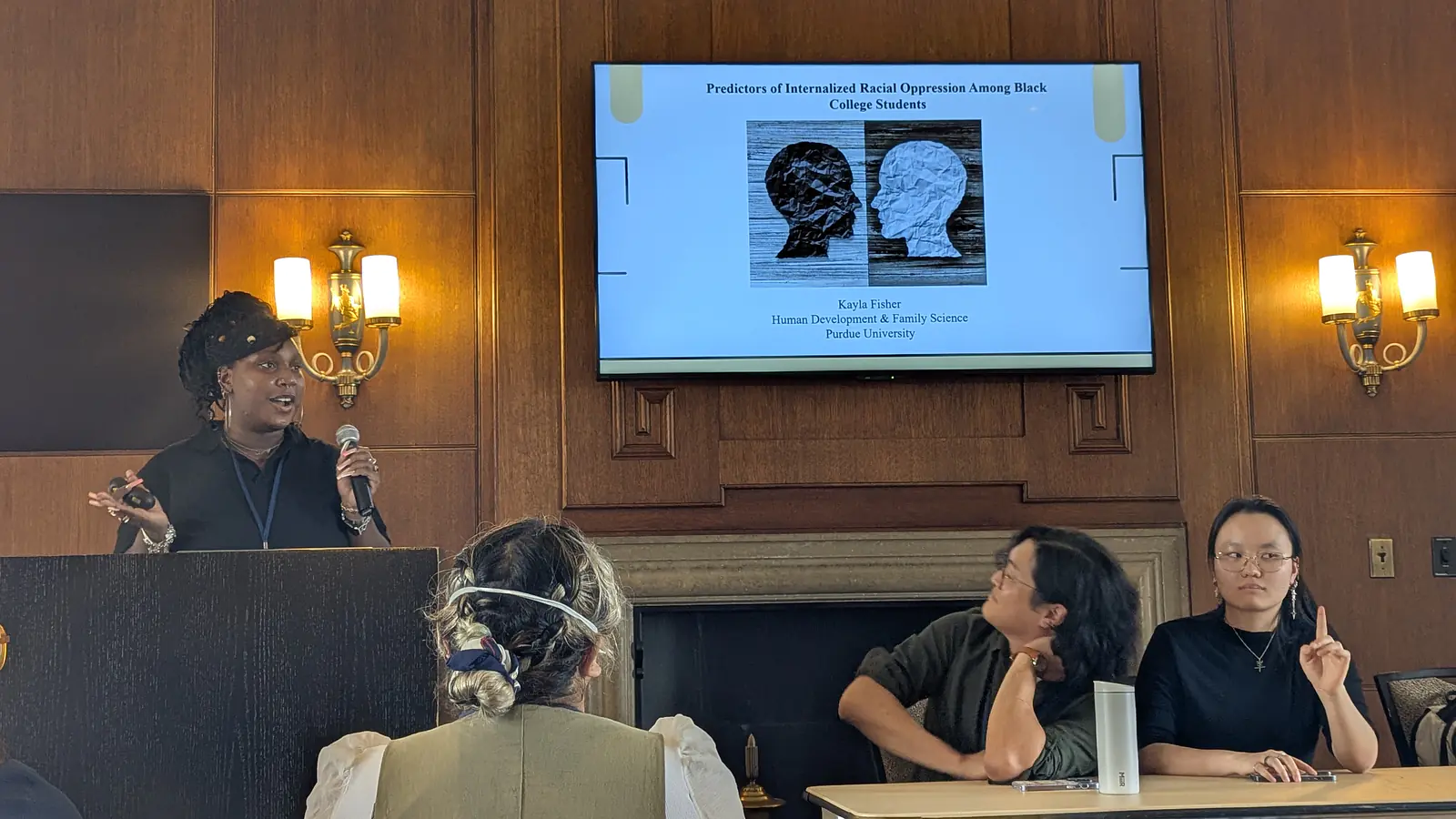 Kay presenting in her first symposium! And crushing it!