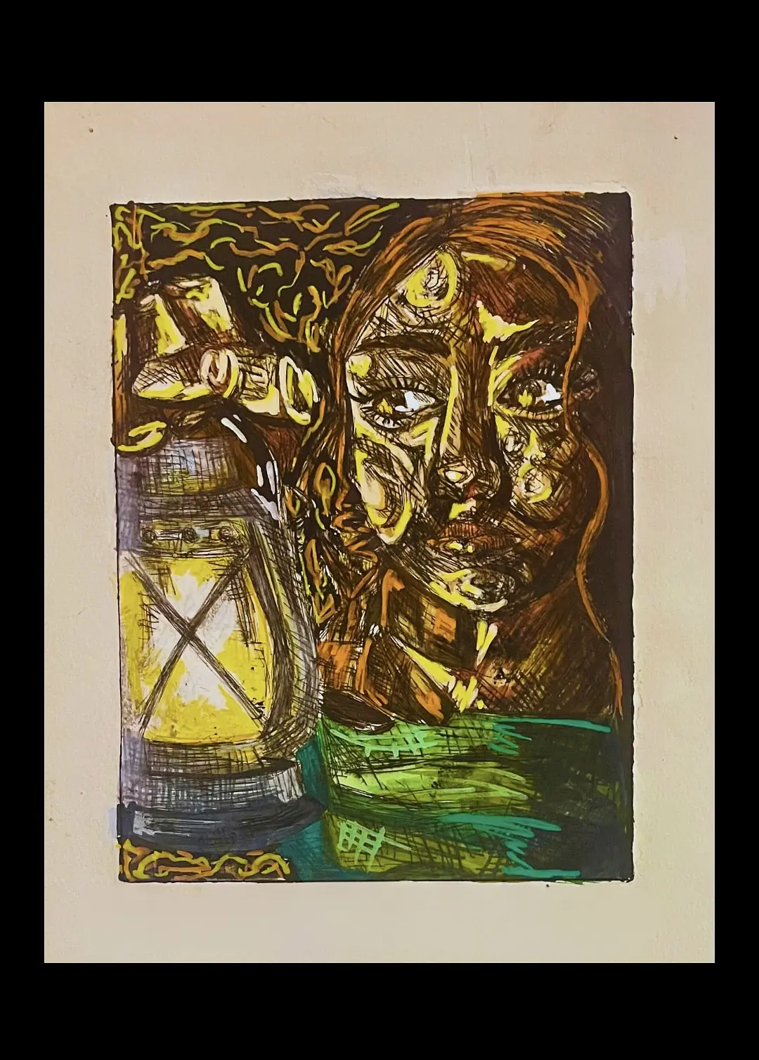 "Closer to Dawn" (Intaglio Print, 2023)